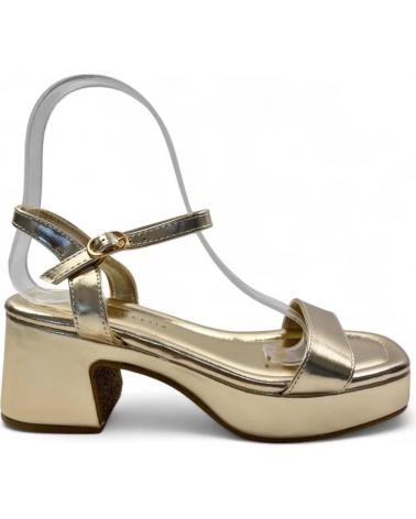 TIMBOS SANDALIA TACON FIESTA DE MUJER ORO 131547 AMARILLO