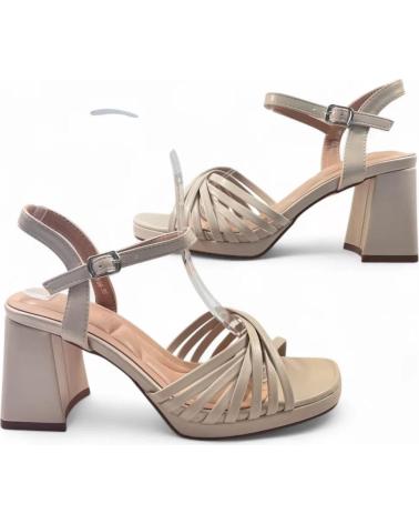 TIMBOS SANDALIA TACON FIESTA DE MUJER 131545 BEIGE