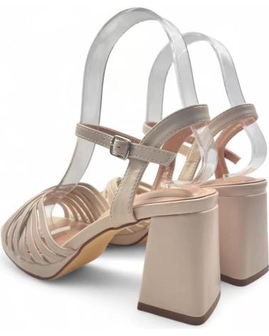 TIMBOS SANDALIA TACON FIESTA DE MUJER 131545 BEIGE