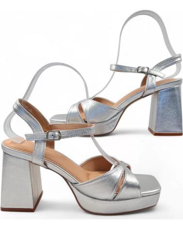 TIMBOS SANDALIA TACON FIESTA DE MUJER 131538 PLATEADO