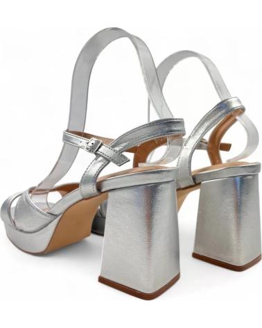 TIMBOS SANDALIA TACON FIESTA DE MUJER 131538 PLATEADO