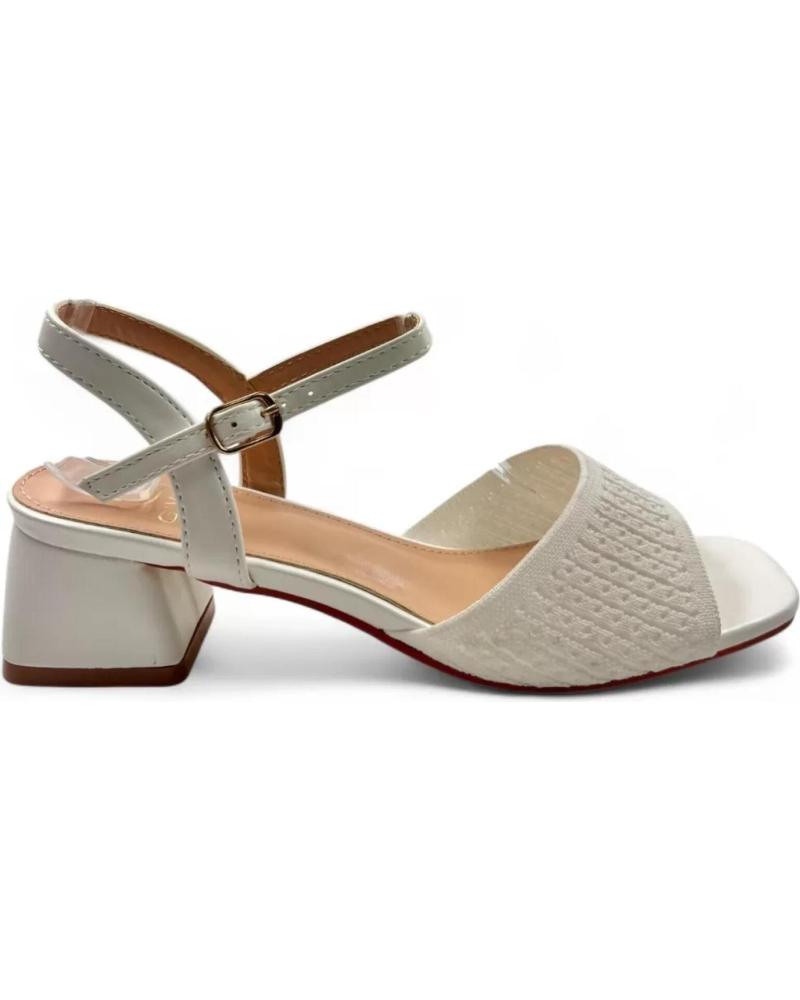 TIMBOS SANDALIA TACON VESTIR DE MUJER 131461 BLANCO
