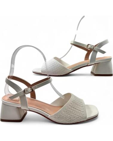 TIMBOS SANDALIA TACON VESTIR DE MUJER 131461 BLANCO