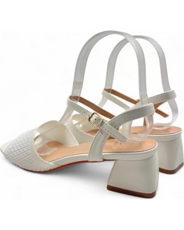 TIMBOS SANDALIA TACON VESTIR DE MUJER 131461 BLANCO