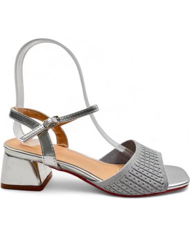 TIMBOS SANDALIA TACON VESTIR DE MUJER PLATA 131458 PLATEADO