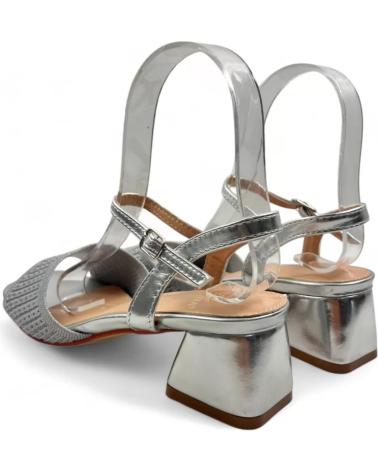TIMBOS SANDALIA TACON VESTIR DE MUJER PLATA 131458 PLATEADO