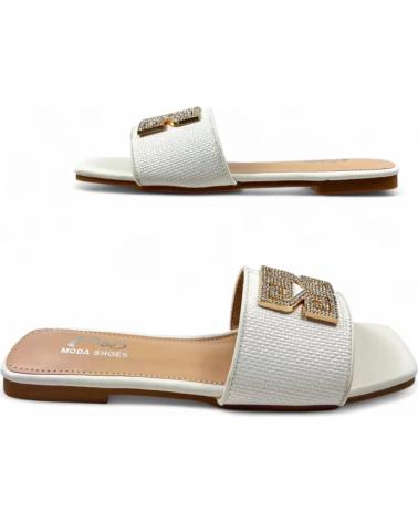 TIMBOS SANDALIA PLANA DE MUJER 131447 BLANCO