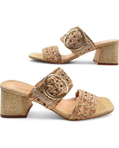 TIMBOS SANDALIA TACON VESTIR DE MUJER 131441 BEIGE