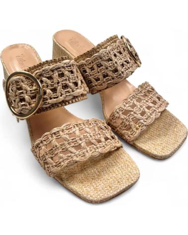 TIMBOS SANDALIA TACON VESTIR DE MUJER 131441 BEIGE