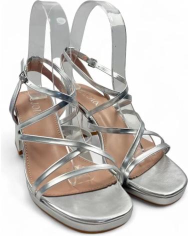 TIMBOS SANDALIA TACON FIESTA DE MUJER PLATA 131439 PLATEADO