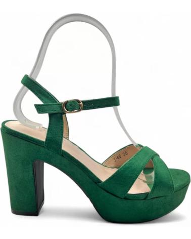 TIMBOS SANDALIA TACON PLATAFORMA VESTIR DE MUJER 131425 VERDE