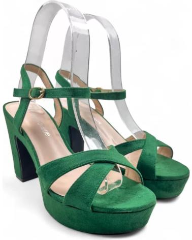 TIMBOS SANDALIA TACON PLATAFORMA VESTIR DE MUJER 131425 VERDE