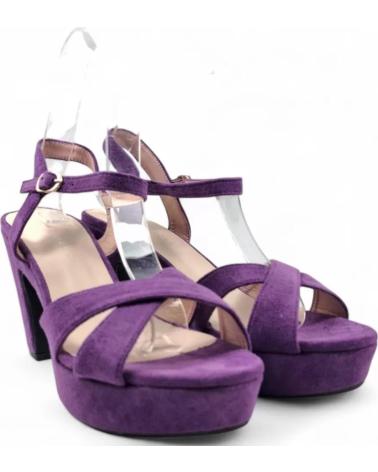 TIMBOS PLATEAU-SANDALETTE MIT ABSATZ MODELL 131423 LILA MORADO