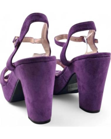 TIMBOS PLATEAU-SANDALETTE MIT ABSATZ MODELL 131423 LILA MORADO
