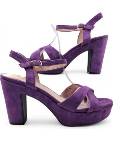 TIMBOS PLATEAU-SANDALETTE MIT ABSATZ MODELL 131423 LILA MORADO