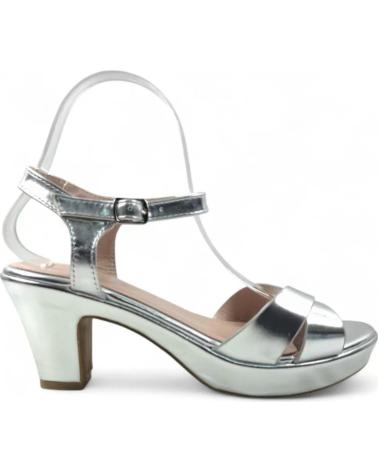 TIMBOS SANDALIA TACON PLATAFORMA FIESTA MUJER PLATA 131419 PLATEADO