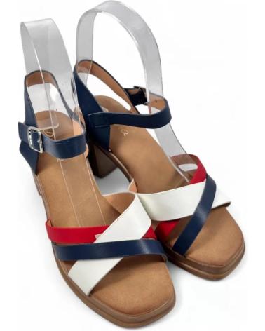 TIMBOS SANDALIA TACON MADERA MUJER 131406 AZUL