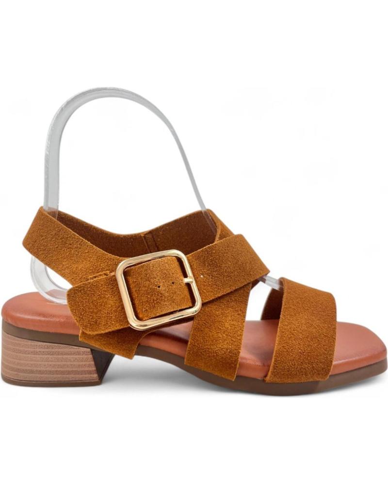 TIMBOS SANDALIA TACON VESTIR DE MUJER CAMEL 131394 MARRóN