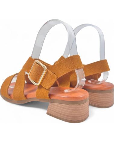 TIMBOS SANDALIA TACON VESTIR DE MUJER CAMEL 131394 MARRóN