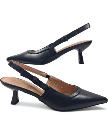 TIMBOS SANDALIA TACON DESTALONADO MUJER 131100 NEGRO