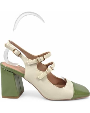 TIMBOS TACON DESTALONADO MUJER BLANCO 131092 VERDE