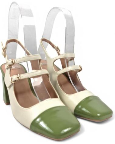 TIMBOS TACON DESTALONADO MUJER BLANCO 131092 VERDE