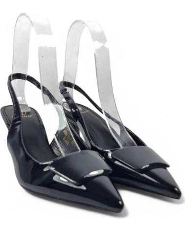 TIMBOS SANDALIA TACON DESTALONADO MUJER 131085 NEGRO