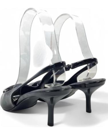 TIMBOS SANDALIA TACON DESTALONADO MUJER 131085 NEGRO