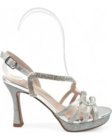 TIMBOS SANDALIA TACON FIESTA MUJER PLATA 131083 PLATEADO