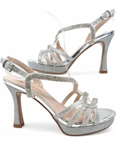 TIMBOS SANDALIA TACON FIESTA MUJER PLATA 131083 PLATEADO