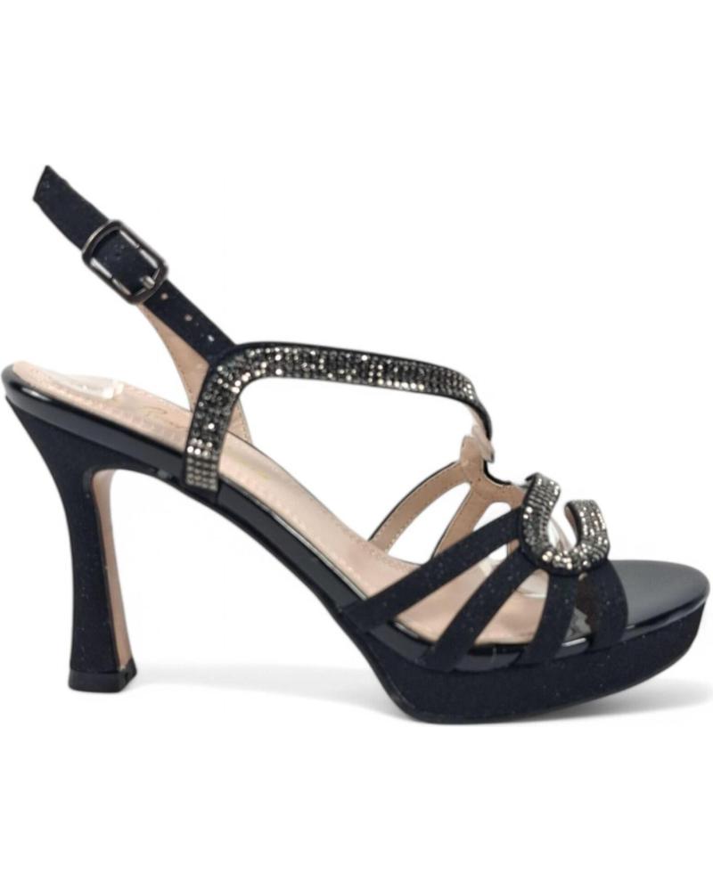 TIMBOS SANDALIA TACON FIESTA MUJER 131081 NEGRO