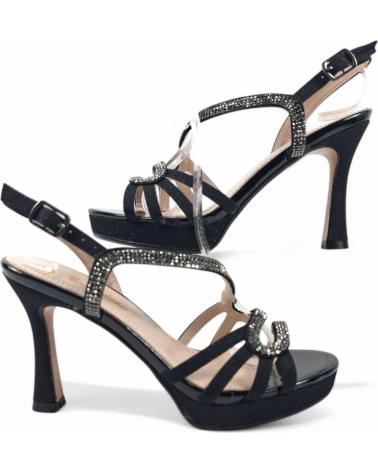 TIMBOS SANDALIA TACON FIESTA MUJER 131081 NEGRO