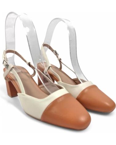 TIMBOS TACON DESTALONADO MUJER BEIGE 131075 NARANJA