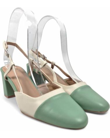 TIMBOS TACON DESTALONADO MUJER BEIGE 131073 VERDE
