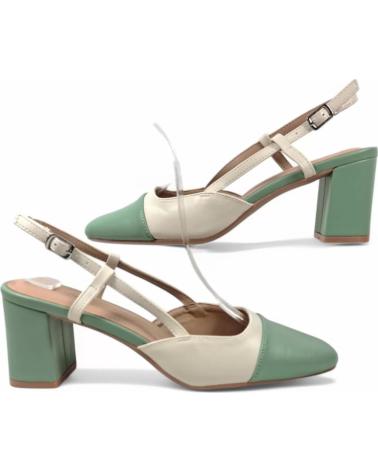 TIMBOS TACON DESTALONADO MUJER BEIGE 131073 VERDE