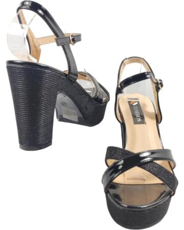 TIMBOS SANDALIA TACON FIESTA MUJER 129713 NEGRO