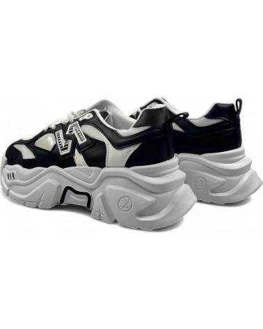 TIMBOS OUTLET DEPORTIVA PLATAFORMA DE MUJER BLANCO 129192 NEGRO