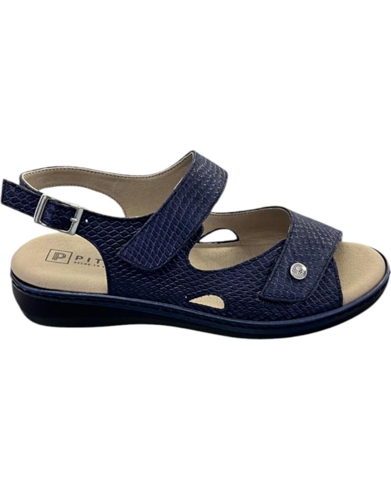 PITILLOS SANDALIAS PLANAS VELCRO ANCHO ESPECIAL 10300 MARINO VARIOS COLORES
