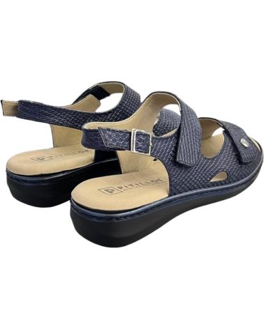 PITILLOS SANDALIAS PLANAS VELCRO ANCHO ESPECIAL 10300 MARINO VARIOS COLORES