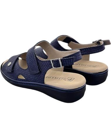PITILLOS SANDALIAS PLANAS VELCRO ANCHO ESPECIAL 10300 MARINO VARIOS COLORES