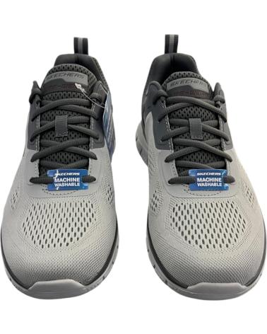 SKECHERS SPORT TRACK-BROADER MEMORY FOAM HOMBRE GRIS/CARBÓN 232698-GYCC GYCC