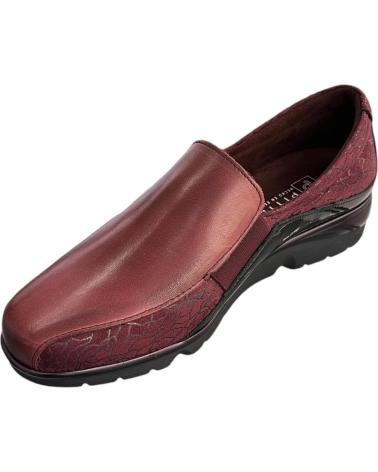 PITILLOS LOAFERS 10000 BURGUNDY WITH SIDE ELASTICS ROJO