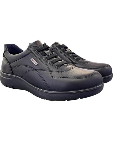 LUISETTI SCHWARZE NAPPA-LEDERSCHUHE MIT ELASTISCHEN SCHNÜRSENKELN MODELL 31018NA VARIOS COLORES