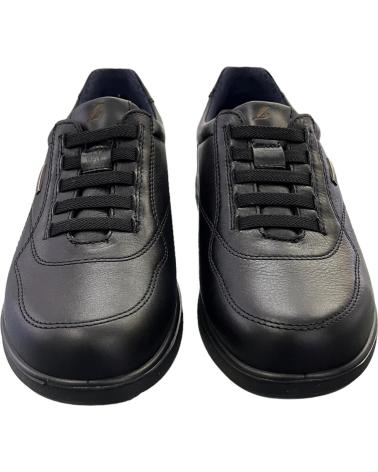 LUISETTI SCHWARZE NAPPA-LEDERSCHUHE MIT ELASTISCHEN SCHNÜRSENKELN MODELL 31018NA VARIOS COLORES