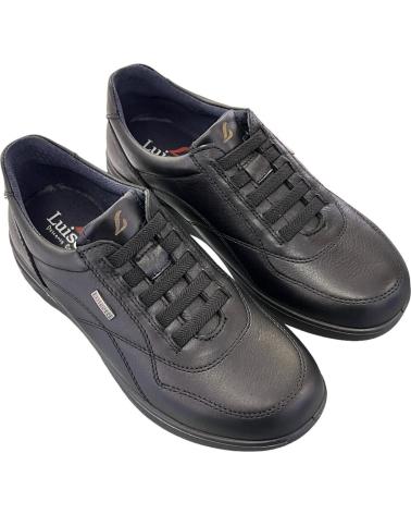 LUISETTI SCHWARZE NAPPA-LEDERSCHUHE MIT ELASTISCHEN SCHNÜRSENKELN MODELL 31018NA VARIOS COLORES