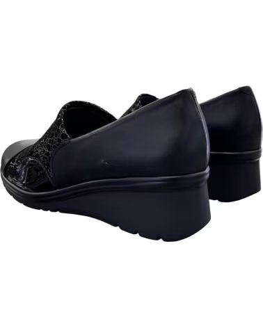 Mocassins De Mujer PITILLOS 5322 PIEL-LICRA NEGRA  NEGRO
