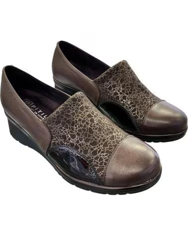 Mocassins De Mujer PITILLOS 5322 PIEL-LICRA NEGRA  NEGRO
