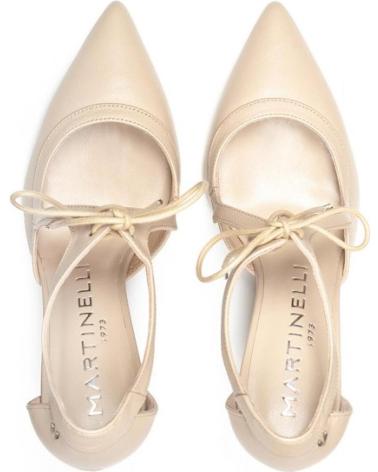 SAPATOS DE SALTO MARTINELLI THELMA 1489 CINZENTOS COM FECHO DE LAÇO GRIS