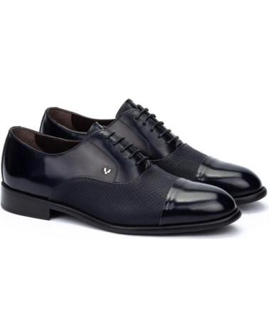 MARTINELLI ARLINGTON 1691 CHAUSSURES RICHELIEU EN CUIR BLEU AZUL