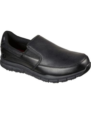SKECHERS NAMPA GROTON / ANNOD - SCARPE DA LAVORO ANTISCIVOLO NERE NEGRO